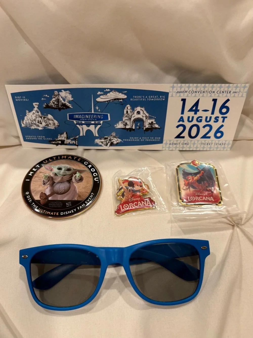 Disney D23 Expo 2026 Exclusive Bundle Lorcana Pins, Grogu Pin, Ticket, & More!